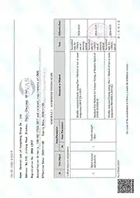 Certificado de acreditación ISO/IEC 17025