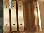 Placas de desgaste de bronce